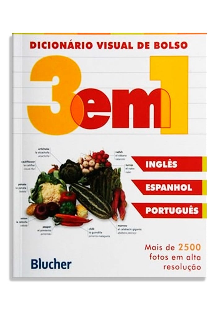 Dicionário visual de bolso - 3 em 1 - inglês/espanhol/português