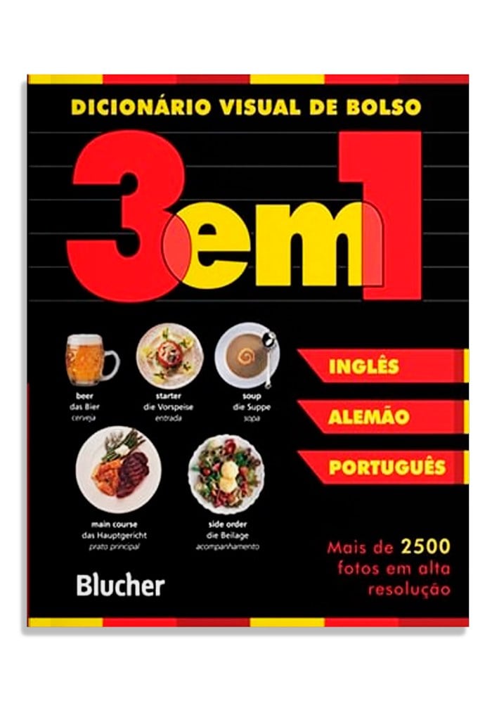 Dicionário visual de bolso - 3 em 1 - inglês/alemão/português 