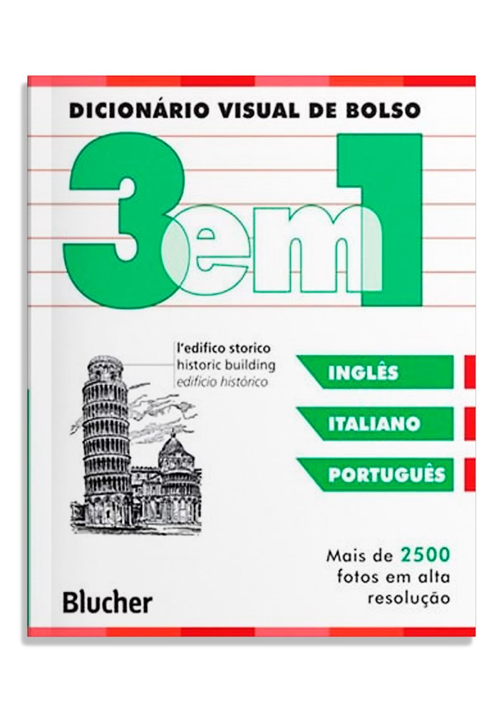 Dicionário visual de bolso - 3 em 1 - italiano/inglês/português